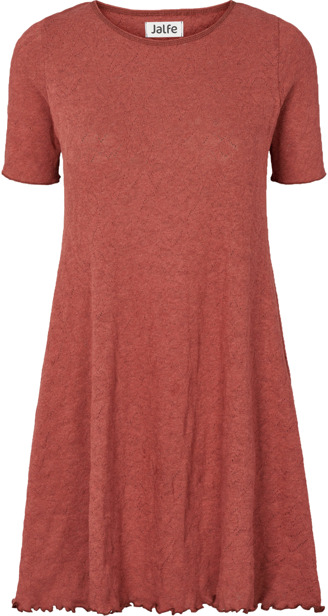 Dress s/s jacquard organic cotton